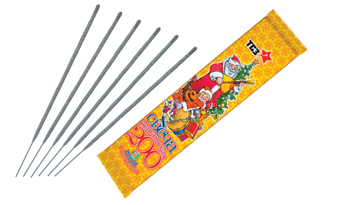  Бенгальские свечи 6 шт 200 мм в пакете  в Усолье-Сибирское